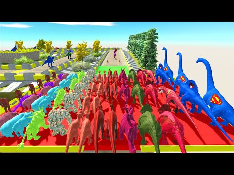 Colored All Units Championship Battle | Animal Battle Revolt Simulator