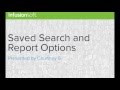 Contact Search: Saved Search Options