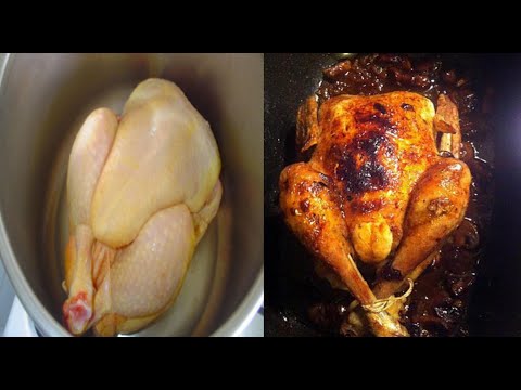 Recette de poulet roti cocotte minute sans four