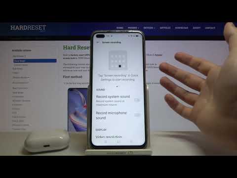 How to Switch On / Off Front Camera in Screen Recorder on OPPO Reno4 Z 5G