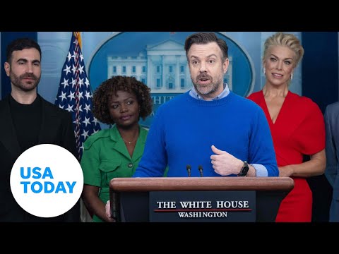 'Ted Lasso' stars stop by White House to talk mental health USA TODAY