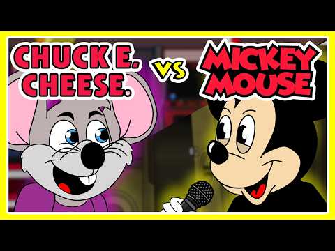 Mickey Mouse vs Chuck E. Cheese | Animated Song & Rap Battle