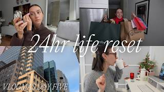 GETTING MY LIFE TOGETHER IN 24 HOURS! ⏰✅ long overdue tasks, + Christmas shopping (VLOGMAS DAY 7)