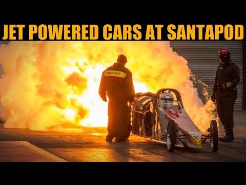 Jet Car 1/4 Mile Runs (Fireforce 5 & Firestorm) | Santapod 2019