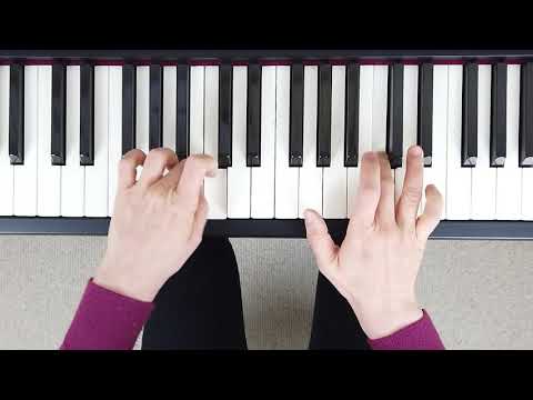 How to play E Minor Harmonic Scale on the Piano (Right & Left Hand - Correct Fingering)