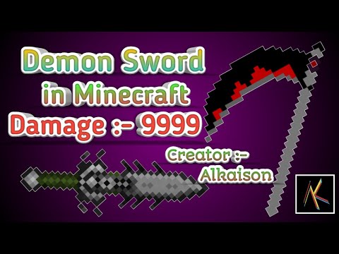 Demon Sword Addon Minecraft Addon By Alkaison