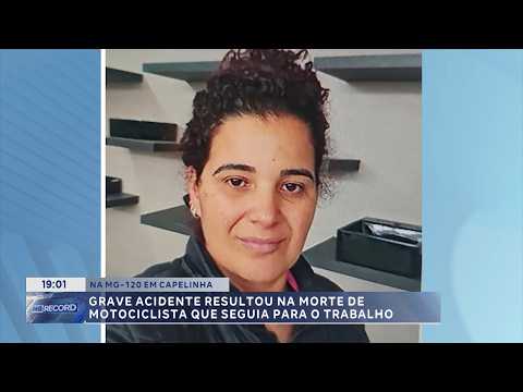 MG-120 em Capelinha: Motociclista morre a caminho do trabalho.