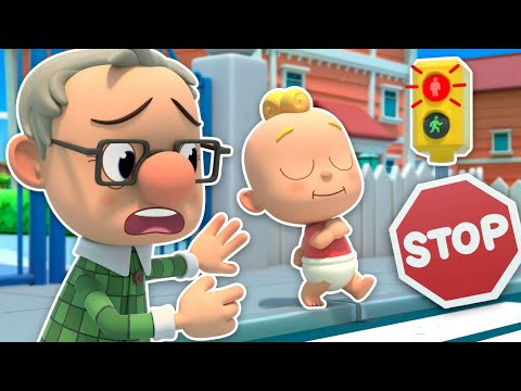 When You Cross the Street | Safety Song for Kids | Nursery Rhymes | Kids Cartoon | Miliki Family