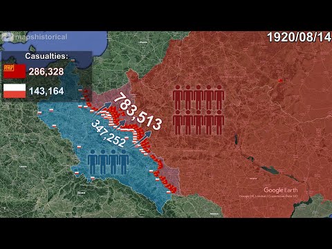 Polish-Soviet War in 1 minute using Google Earth