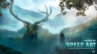 Giant Deer-Photoshop Manipulation Speed Art Tutorial