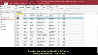 Access Module 1 Sam Project 1a Office 2019 | SC_AC_19_1A | Cengage | Mindtap