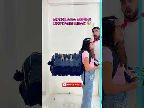 TIPOS DE MOCHILA! COMO É A SUA? #sobrinha #reação