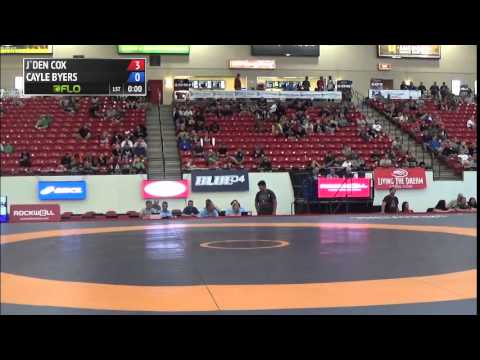97 kg QF - J`den Cox (Missouri WF) vs Cayle Byers (TMWC)