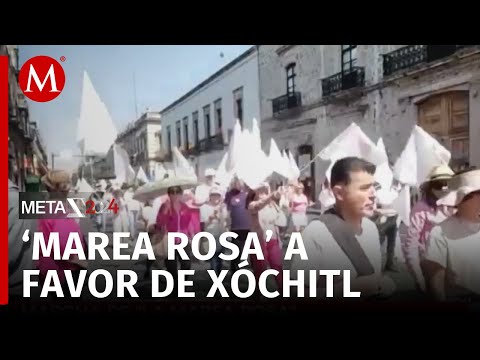 Inicia marcha de la 'Marea Rosa' en Morelia, Michoacán