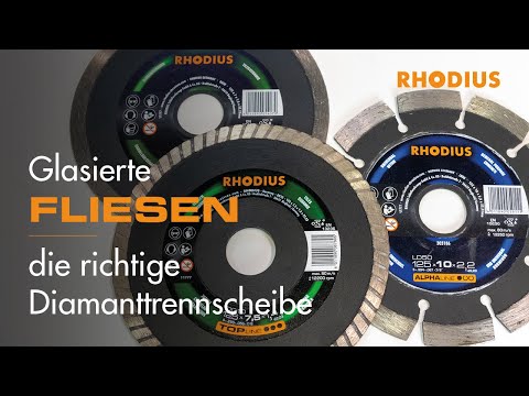 Glasierte Fliesen – die richtige Diamanttrennscheibe