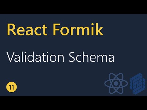 React Formik Tutorial 11 Schema validation with Yup