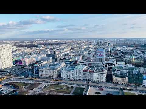 Warszawa | Варшава огляд міста в палаці культури | 30 поверх