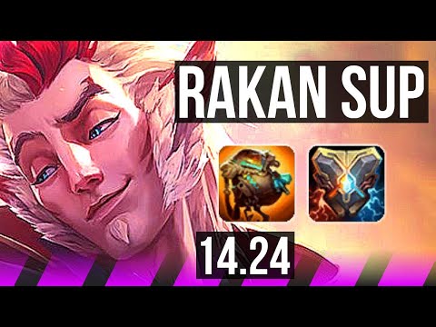 RAKAN & Ashe vs LEONA & Ziggs (SUP) | KR Master | 14.24