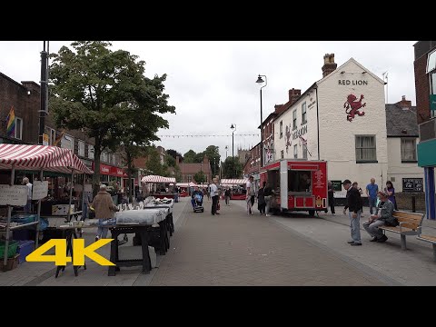 Hucknall Walk: Town Centre【4K】