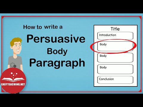 How to Structure a Persuasive Paragraph | EasyTeaching