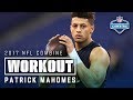 Patrick Mahomes 2017 Combine Workout