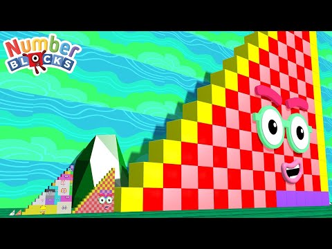 Numberblocks Step Squad NEW 1 to 136 vs 136,000,000 BIGGEST - The Amazing Step Squad Numberblocks