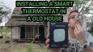 “No C Wire No Problem! Amazon Smart Thermostat in My 40 Year Old Home”