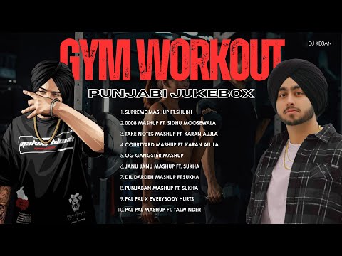 Punjabi Hip-Hop Gym Workout Mix💪 Part - 1 | High Bass Beats ft. Shubh, Sidhu Moosewala | DJ KE8AN