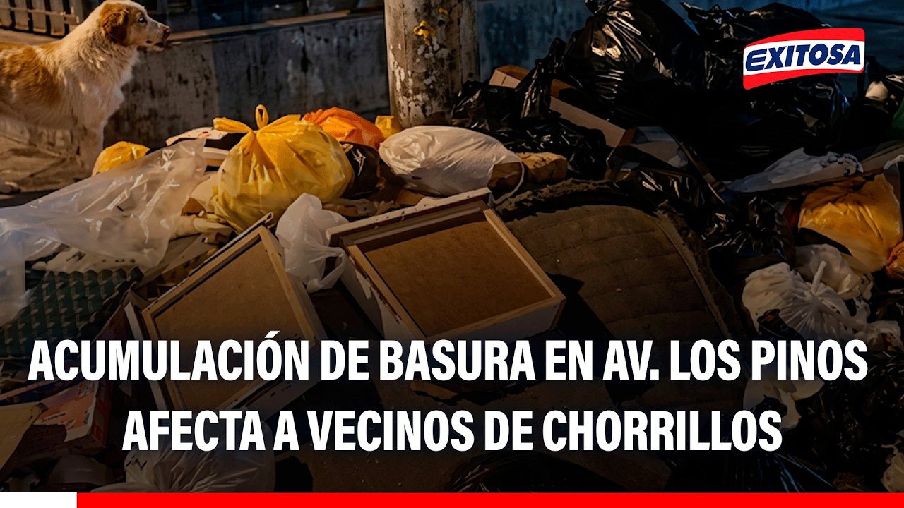 🔴🔵 Vecinos de Chorrillos exigen medidas ante presencia de basura acumulada en avenida Los Pinos