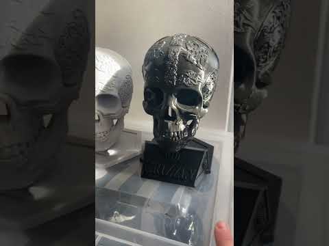 Череп подставка для шлема каски милитари. Grey. На подарок для военного. - фото 1 - id-p2359206582