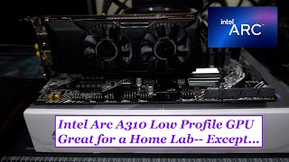 Intel Arc A310 Low Profile GPU- Great for a Home Lab-- Except...