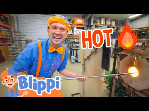 Blippi Visits A Glass Workshop | Educational Videos For Kids