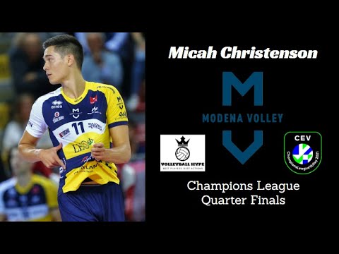 Micah Cristenson - Champions League Quartrer Finals 2021 - Leo Shoes Modena vs Perugia - All Sets