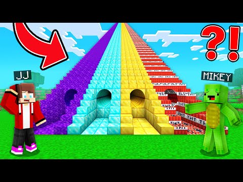 Exploring Secret Tunnel in Long Stairs - Minecraft Maizen