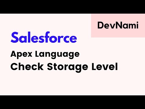 Salesforce How to Check Storage Level