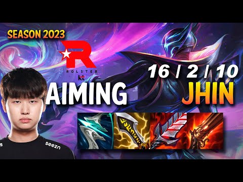 KT Aiming JHIN vs CAITLYN ADC - KR Ranked