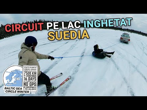DRIFTS on a FROZEN lake in Sweden! Ice Circuit - Skiing