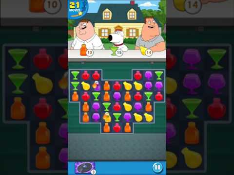 Family Guy - Another Freakin' Mobile Game : Level 10 - 3 stars! No Boosters!