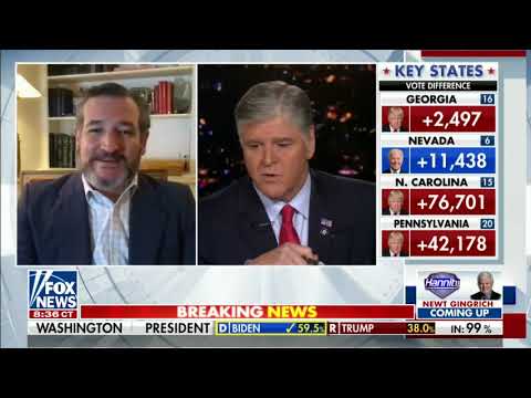 Sen. Cruz on Hannity: The Outcome I Want To See Is To Count Every Vote That Was Legally Cast