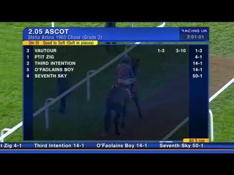 Vautour wins the Stella Artois 1965 chase at Ascot