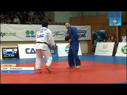 Judo European Open Budapest 2013: Daisuke KOBAYASHI (JPN) - Arsen OMAROV (RUS) Elimination [-100kg]