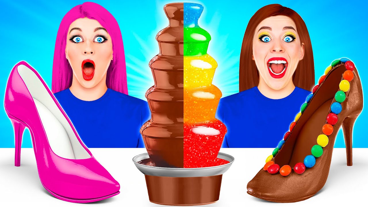 チョコレート食用メイクチャレンジ | クレイジーないたずらアイデア Choco DO