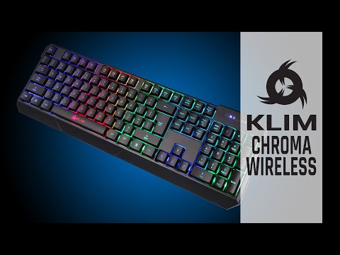 KLIM Chroma Wireless | Vollständige Spielfreiheit | RGB Aufladbare Wireless-Gaming-Tastatur