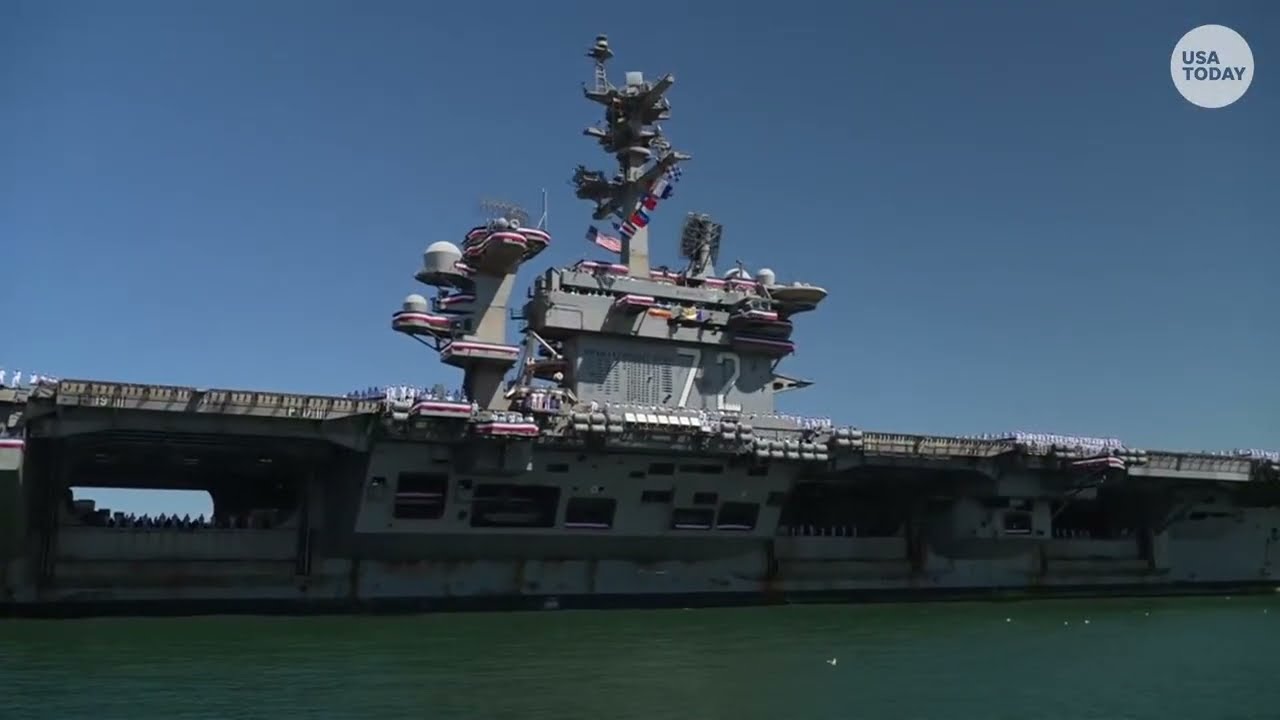 USS Lincoln docks in San Diego: Aircraft carrier returns to US for first time since November 2025