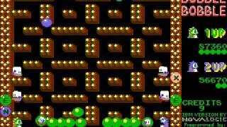 bubble bobble ms - dos 1989 two players together level 1 - 32