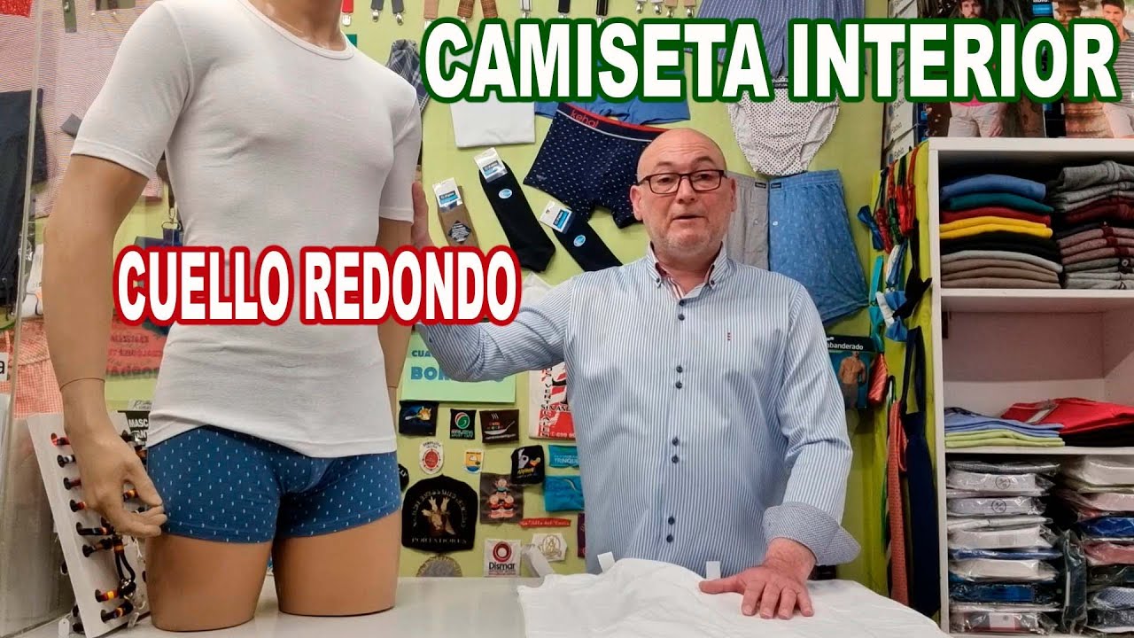 CAMISETA INTERIOR manga CORTA cuello REDONDO
