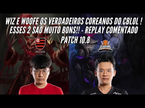 OS VERDADEIROS COREANOS DO CBLOL KBM WIZ E FLA WOOFE ! QUE O SHOW COMECE ! - LOL REPLAYS COMENTADO