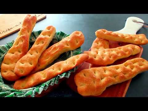 LINGUE DI FOCACCIA AL FARRO E SEMOLA - CROCCANTI E SAPORITE - FACILI SENZA IMPASTO