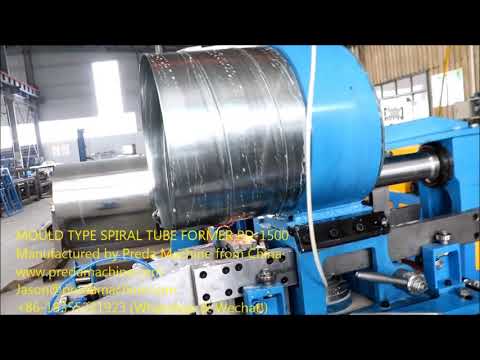 Spiral tubeformer working video of Preda Machine