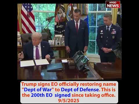 Trump on Tina Peters saw cheating arrested; Trump signs EO DOD to 'Dept of War'; 2026 G20 Miami